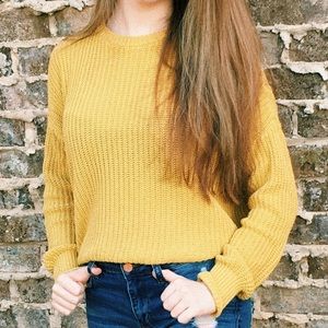 Brandy Melville Yellow Sweater